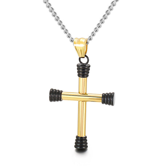 Cross Cultural Vacuum Electroplated Metal Pendant for Everyday Genie
