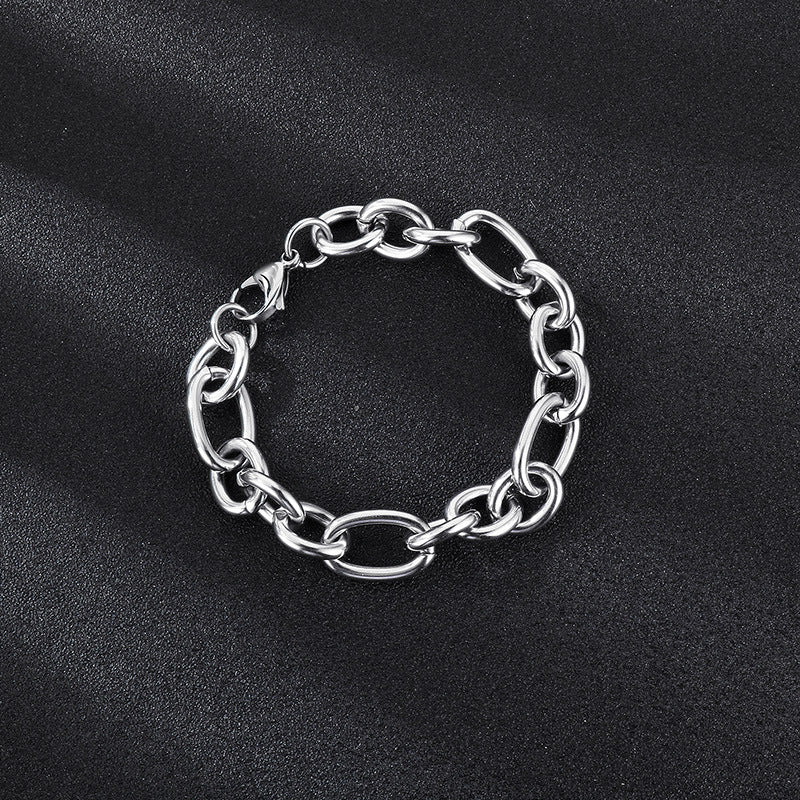 Source Factory Commuter Stainless Steel O Chain Necklace Bracelet Men's Multi-Size 7/10/13 Mmo