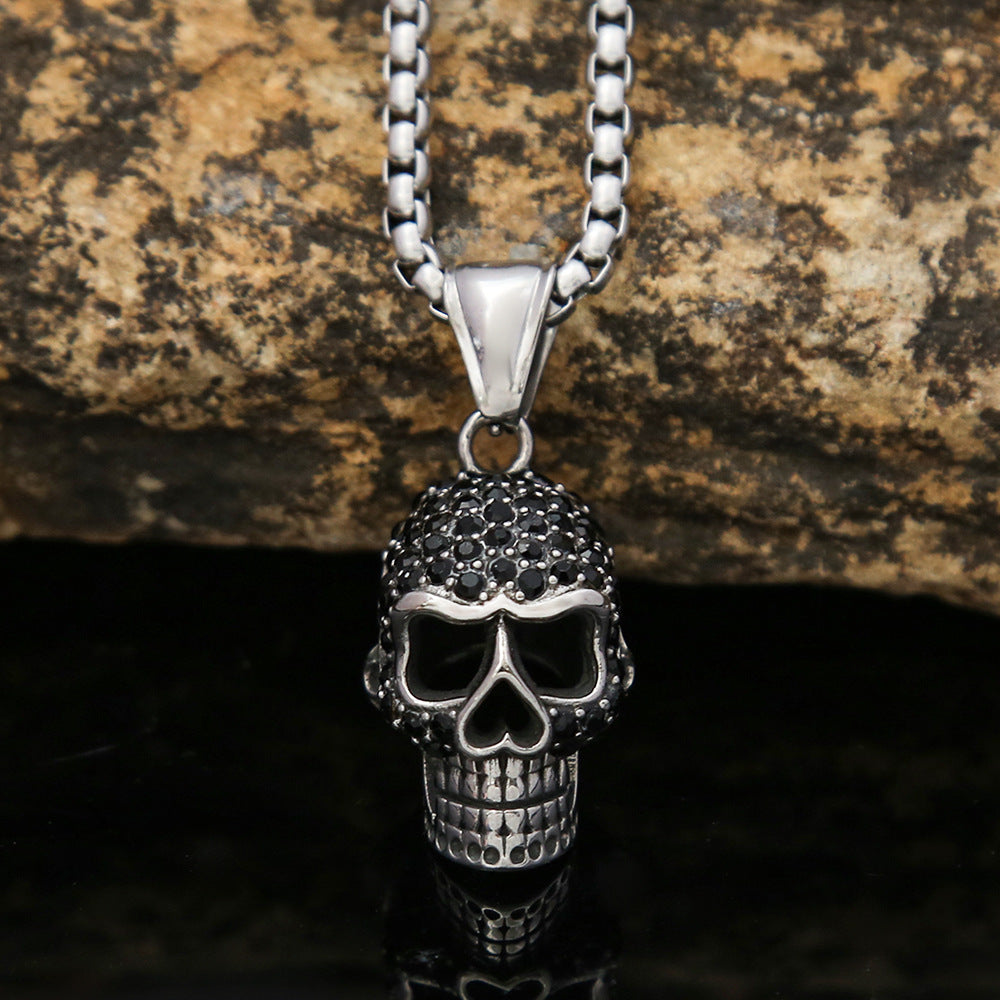 Punk Skull Stainless Steel Men's Ring