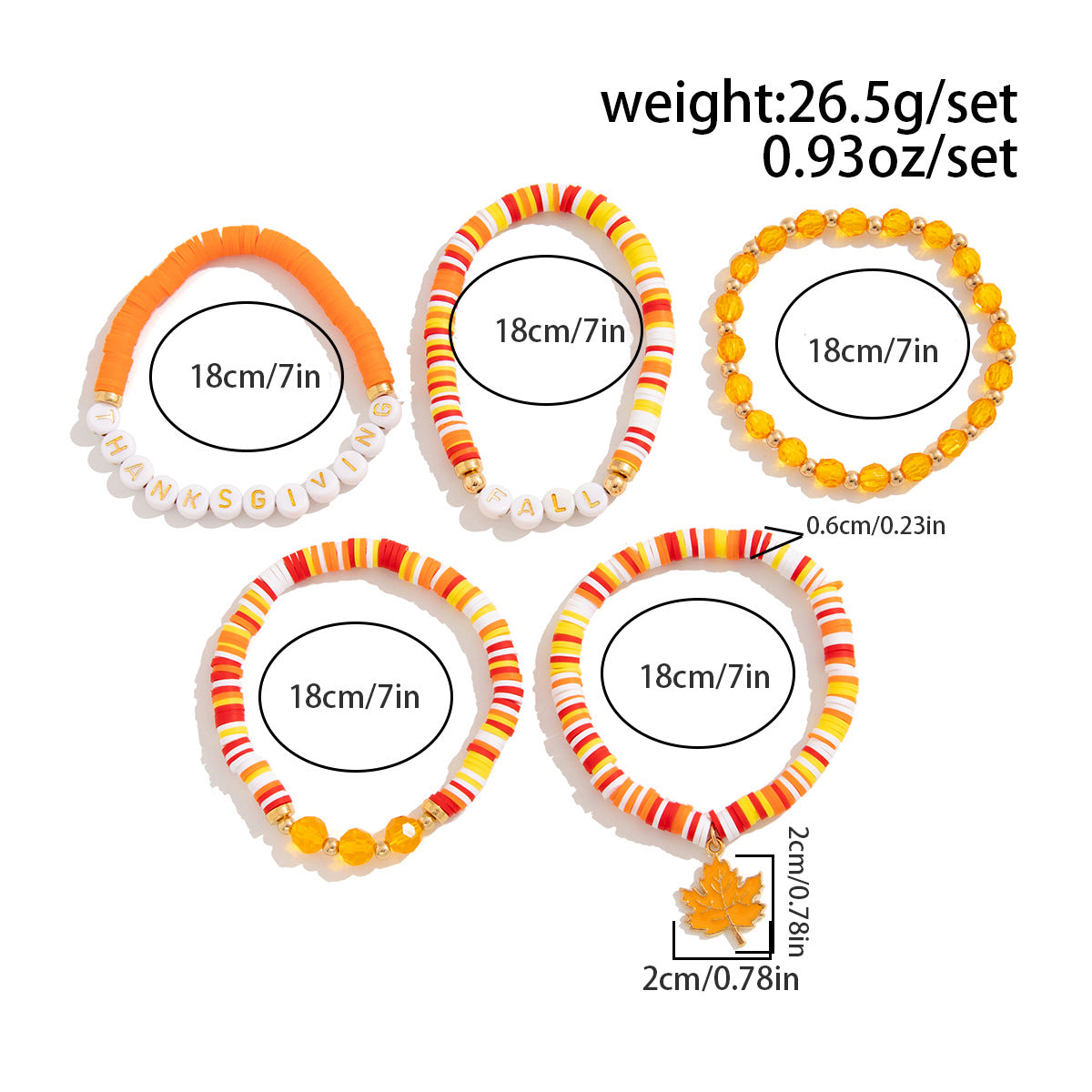 Planderful Thanksgiving Turkey Pendant Bracelet Personalized Letter Pumpkin Gift For Women