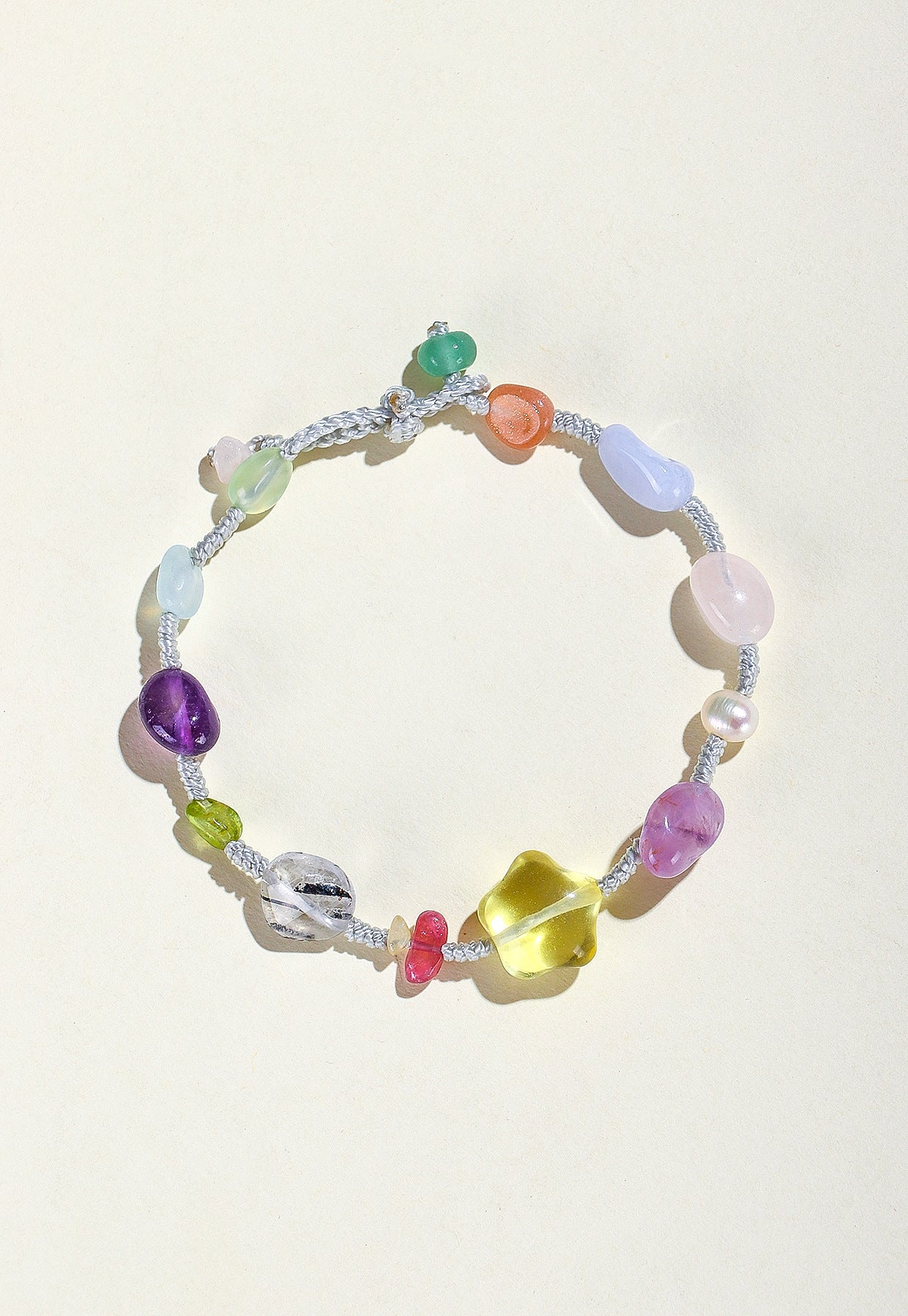 Planderful Fortune's Favor Bracelet – Hand-Woven Crystal Design