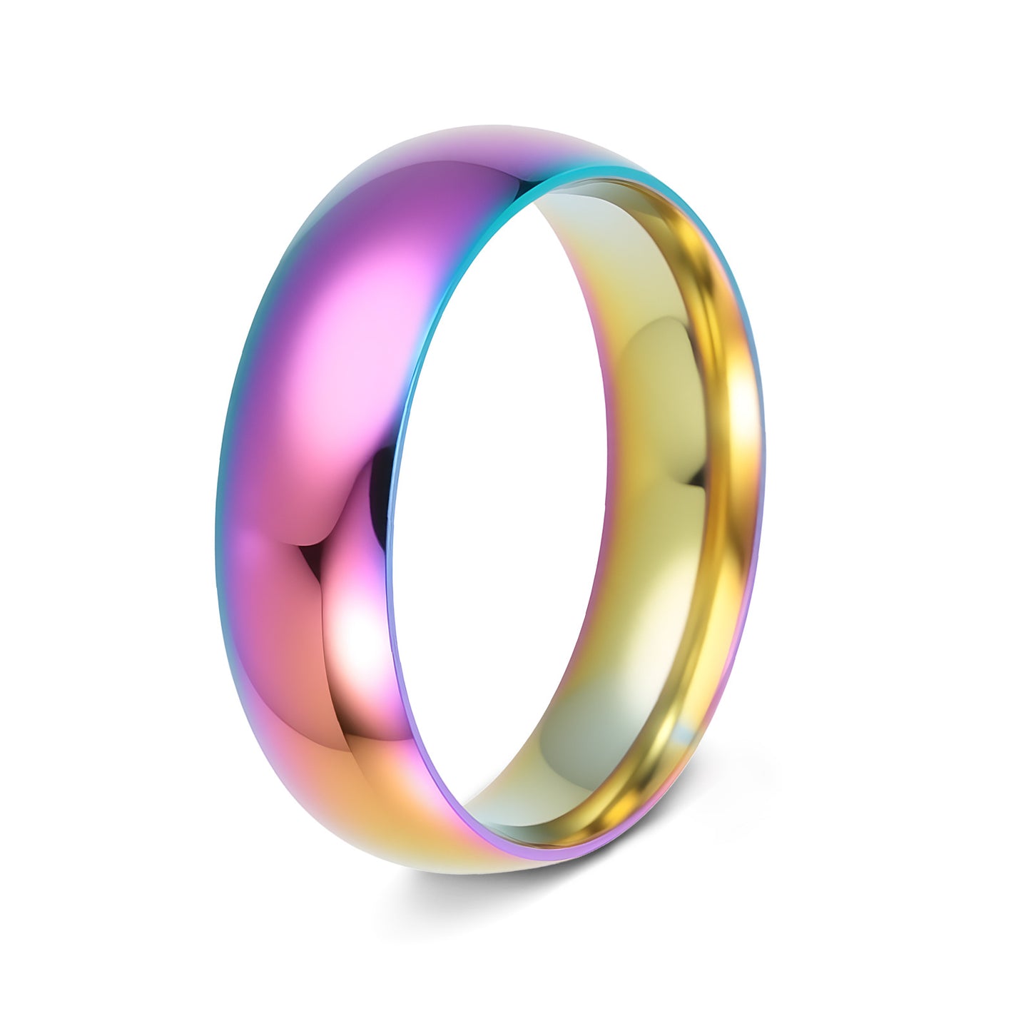 Planderful Stainless Steel Ring Unisex 6mm Minimalist Durable Everyday Wear For Men And Women