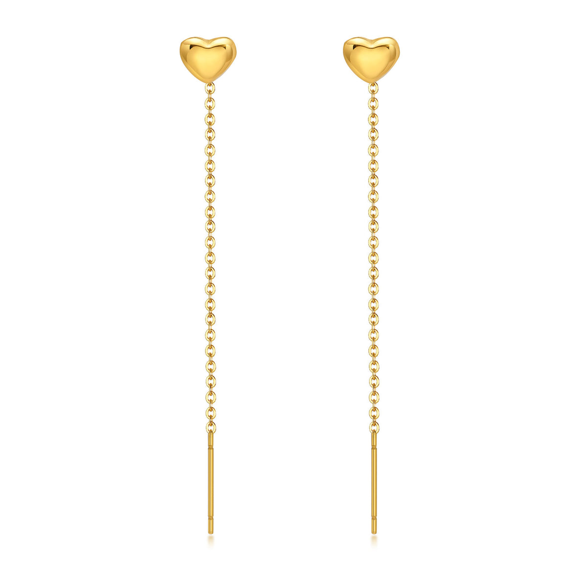 Stainless Steel Heart Earrings