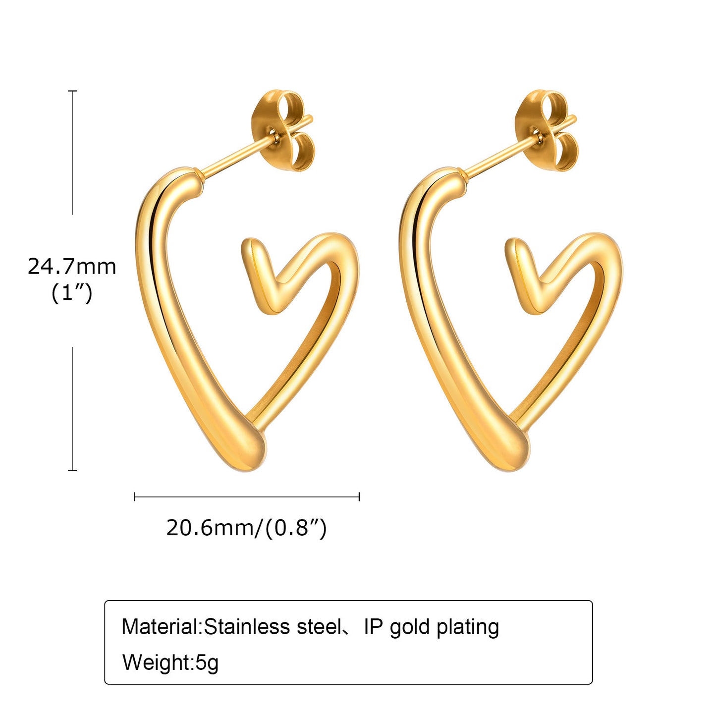 Cross-Border European And American Jewelry Stainless Steel Earrings