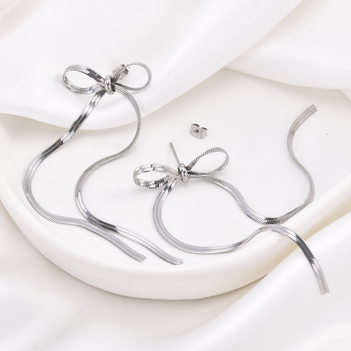 Modern Stainless Steel Earrings — Gold / Silver