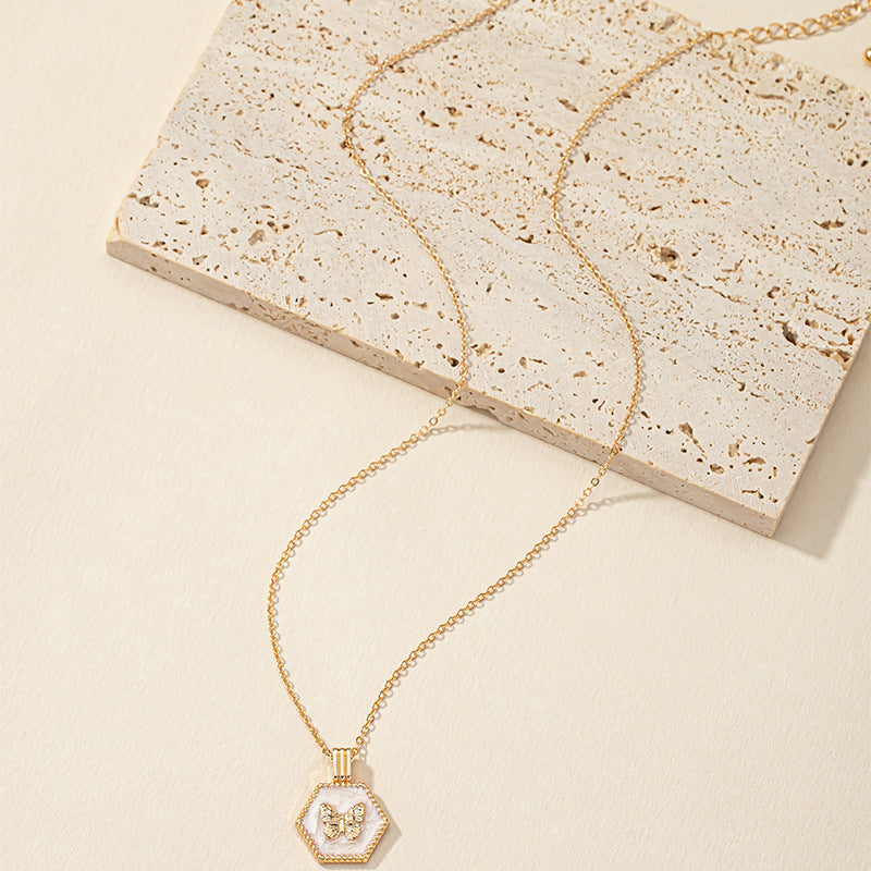 Golden Butterfly Mori Clavicle Necklace - Vienna Verve Collection