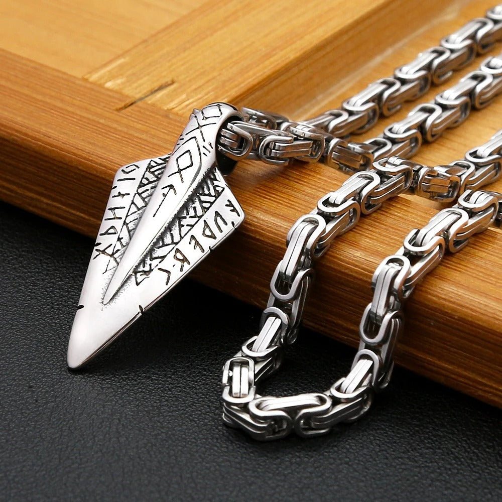 Punk Viking Dagger Stainless Steel Men's Pendant Necklace