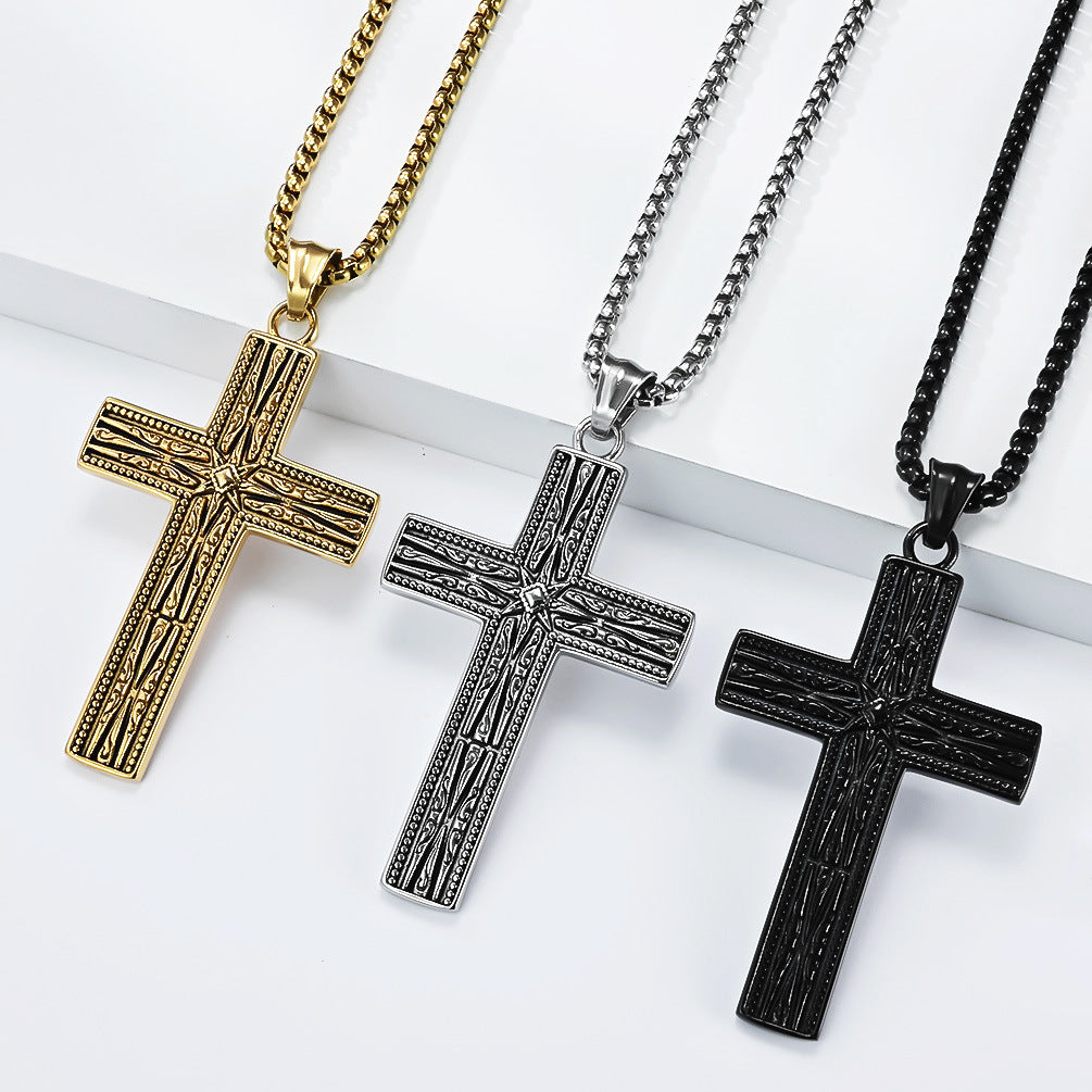 Stainless Steel Cross Gothic Vintage Punk Necklace