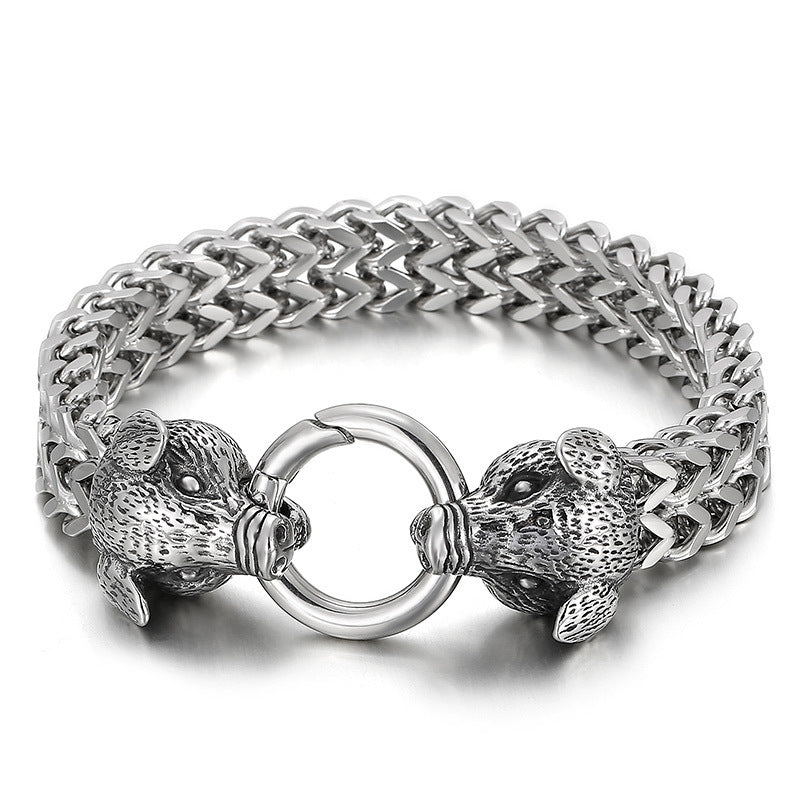 Celestial Steel Bracelet for Men - Zodiac Inspired Fashion Accessory