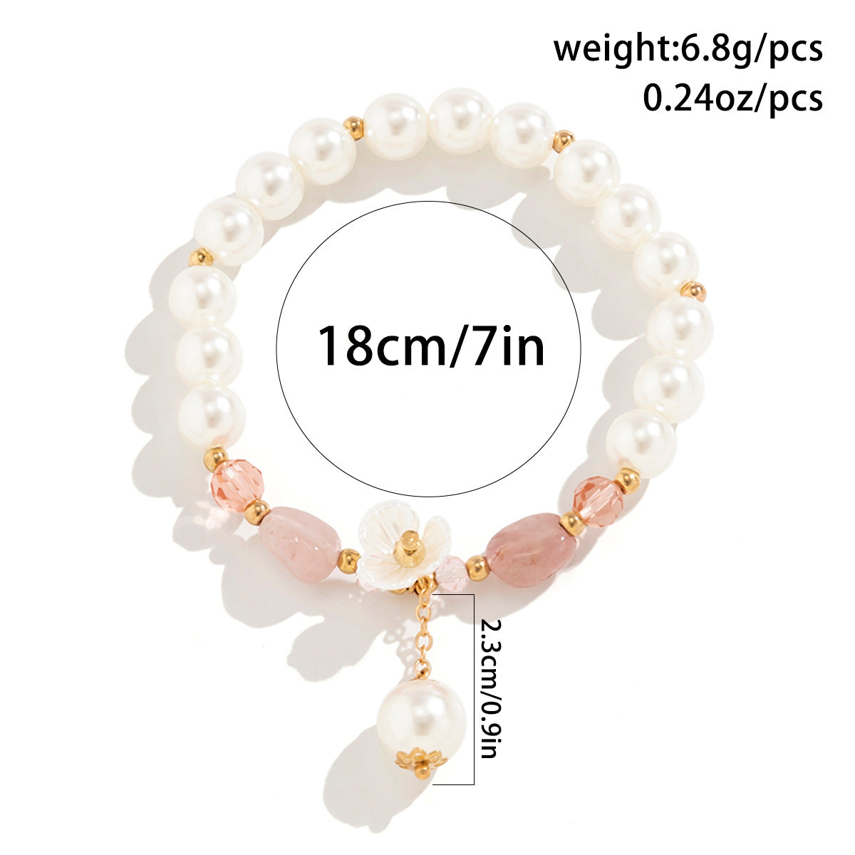 Planderful Vienna Verve Crystal Butterfly Bracelet For Women Elegant Beaded Elastic Jewelry
