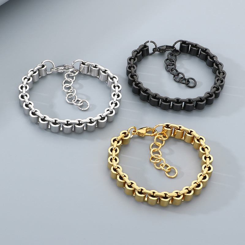 Planderful Personalized Bamboo Chain Bracelet For Men