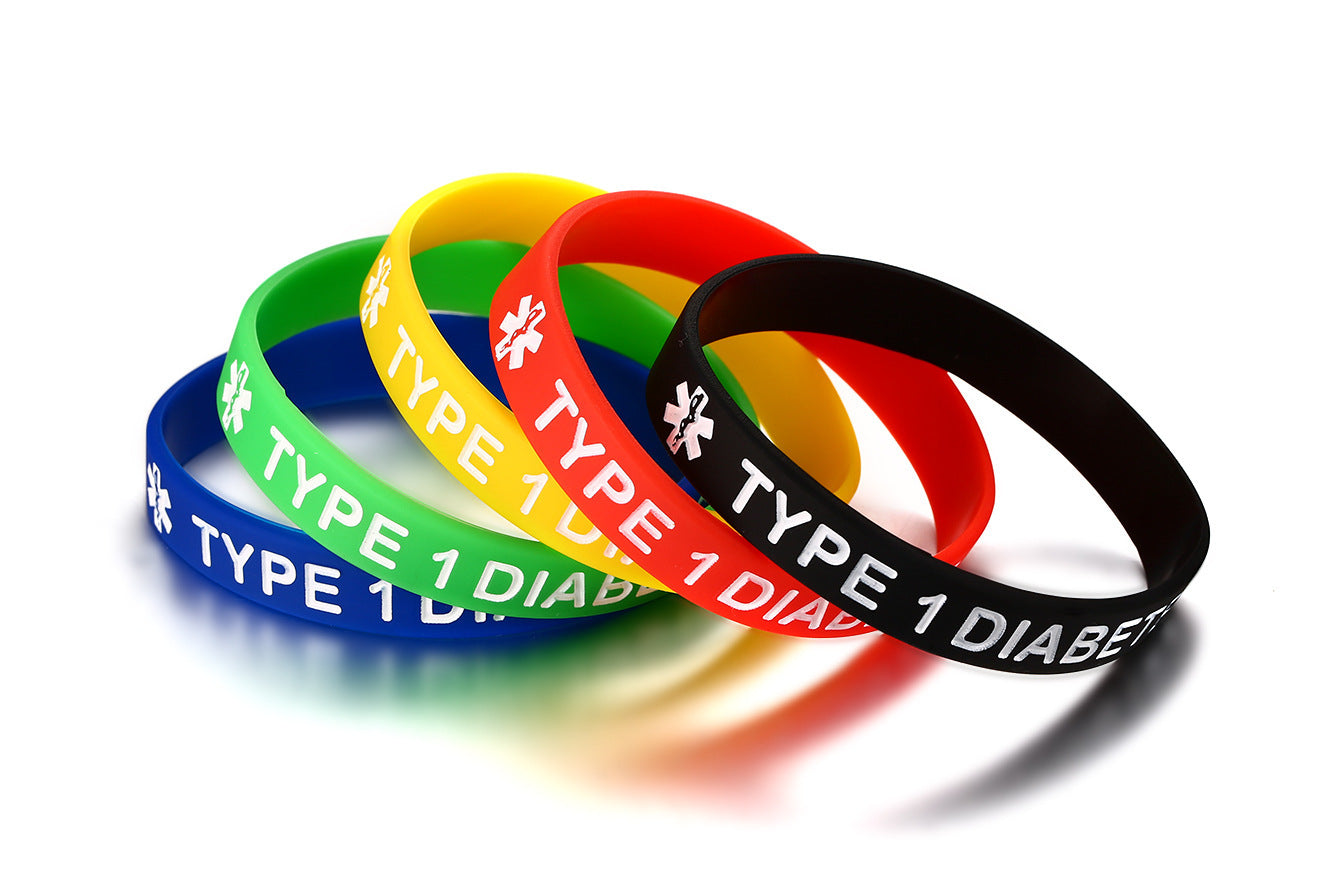 Medical Logo Men and Women Silicone Bracelet Set of 5 Colors