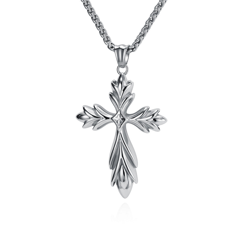Stainless Steel Cross Gothic Vintage Necklace