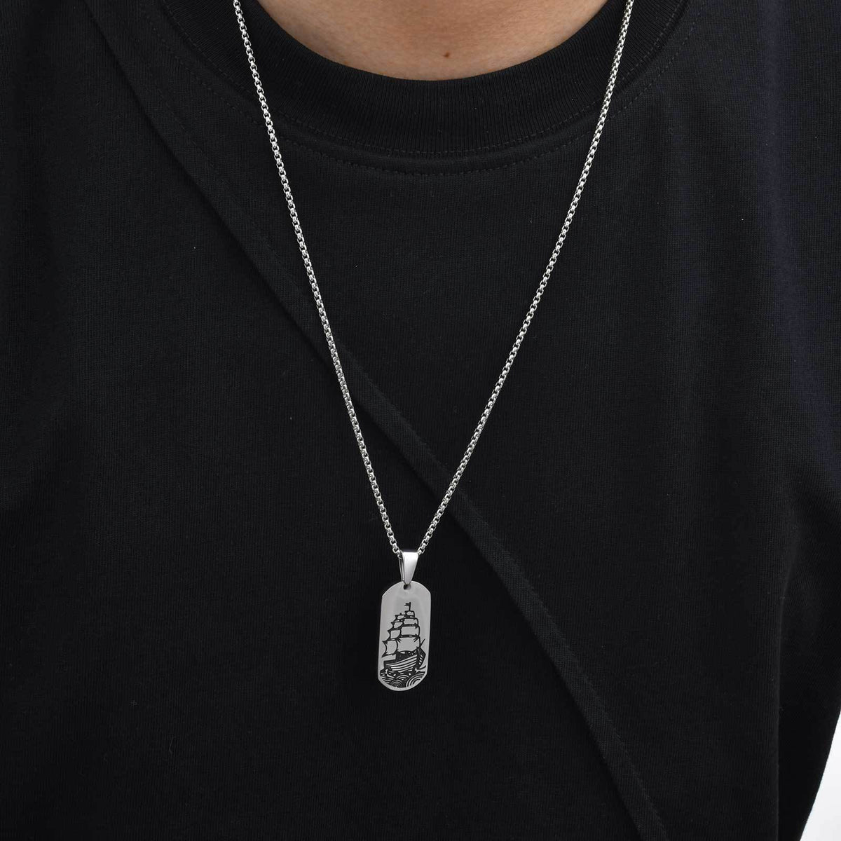 Stainless Steel Pendants — Two Designs, Chain Optional