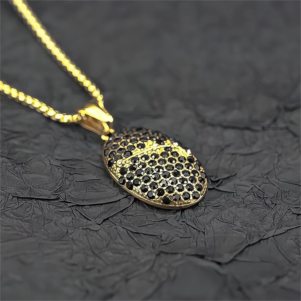 Zodiac Zircon Stainless Steel Pendant Necklace