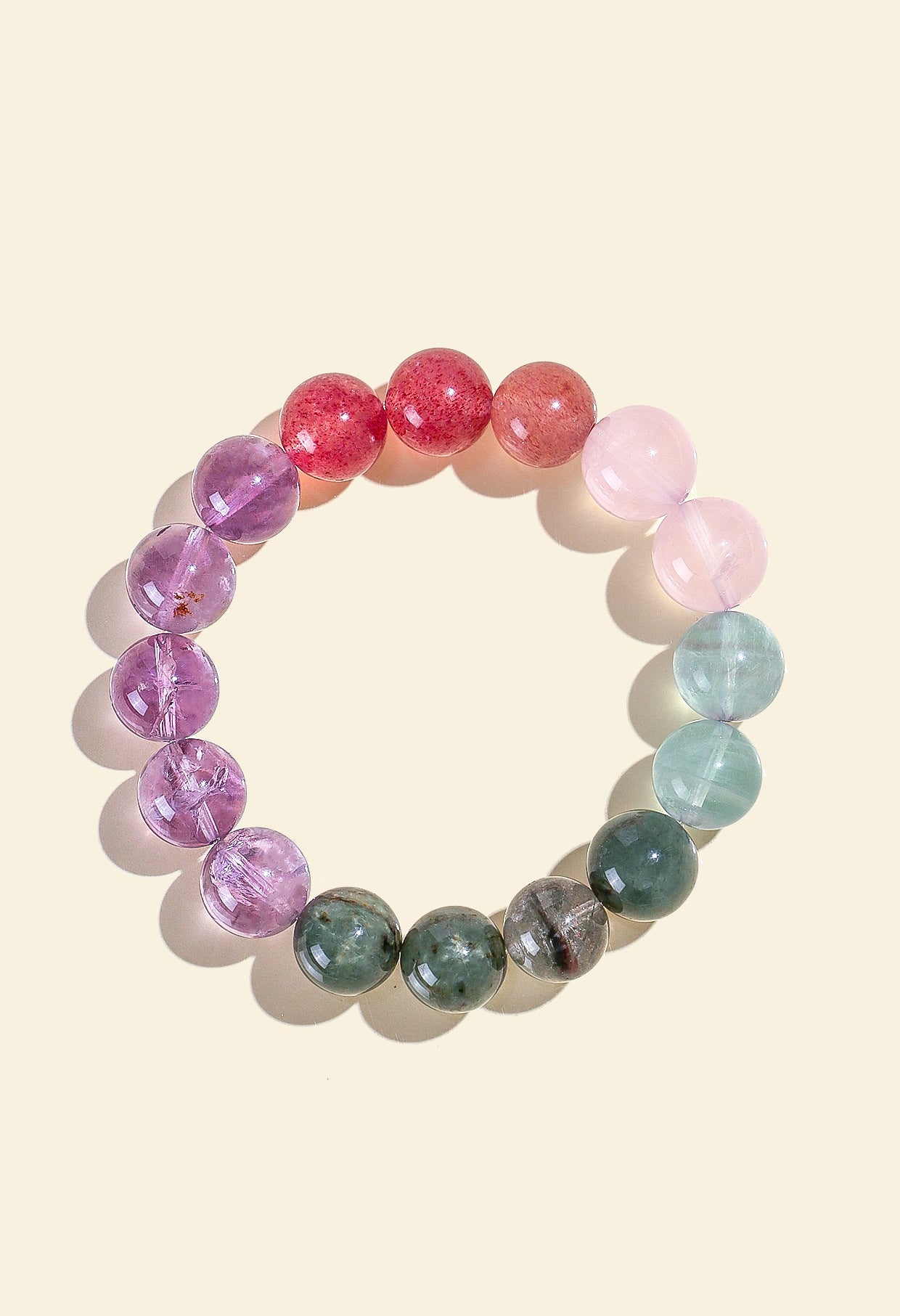 Planderful Fortune's Favor Bracelet – Fresh and Sweet Sea Blue Powder Crystal