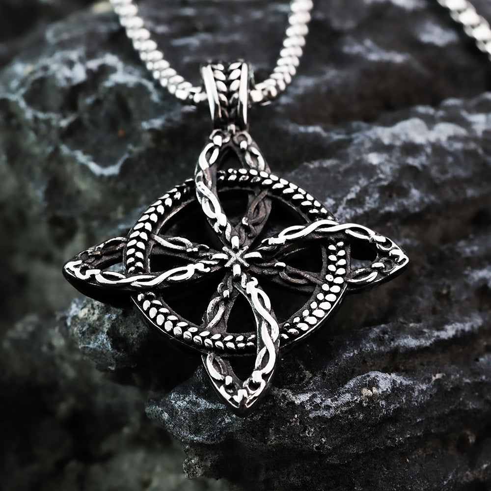 European And American Retro Men's Pendant Necklace Viking Celtic Knot