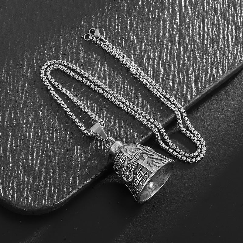 Wing Polished Stainless Steel Jewelry