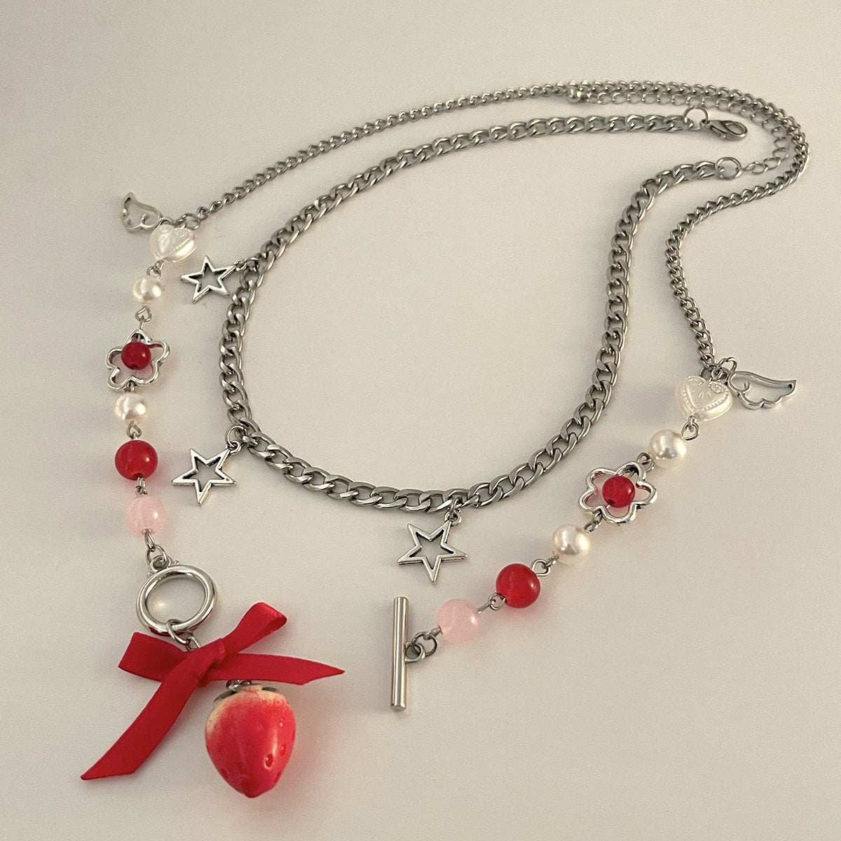 Planderful Vienna Verve Necklace – Sweet and Versatile Strawberry Pendant