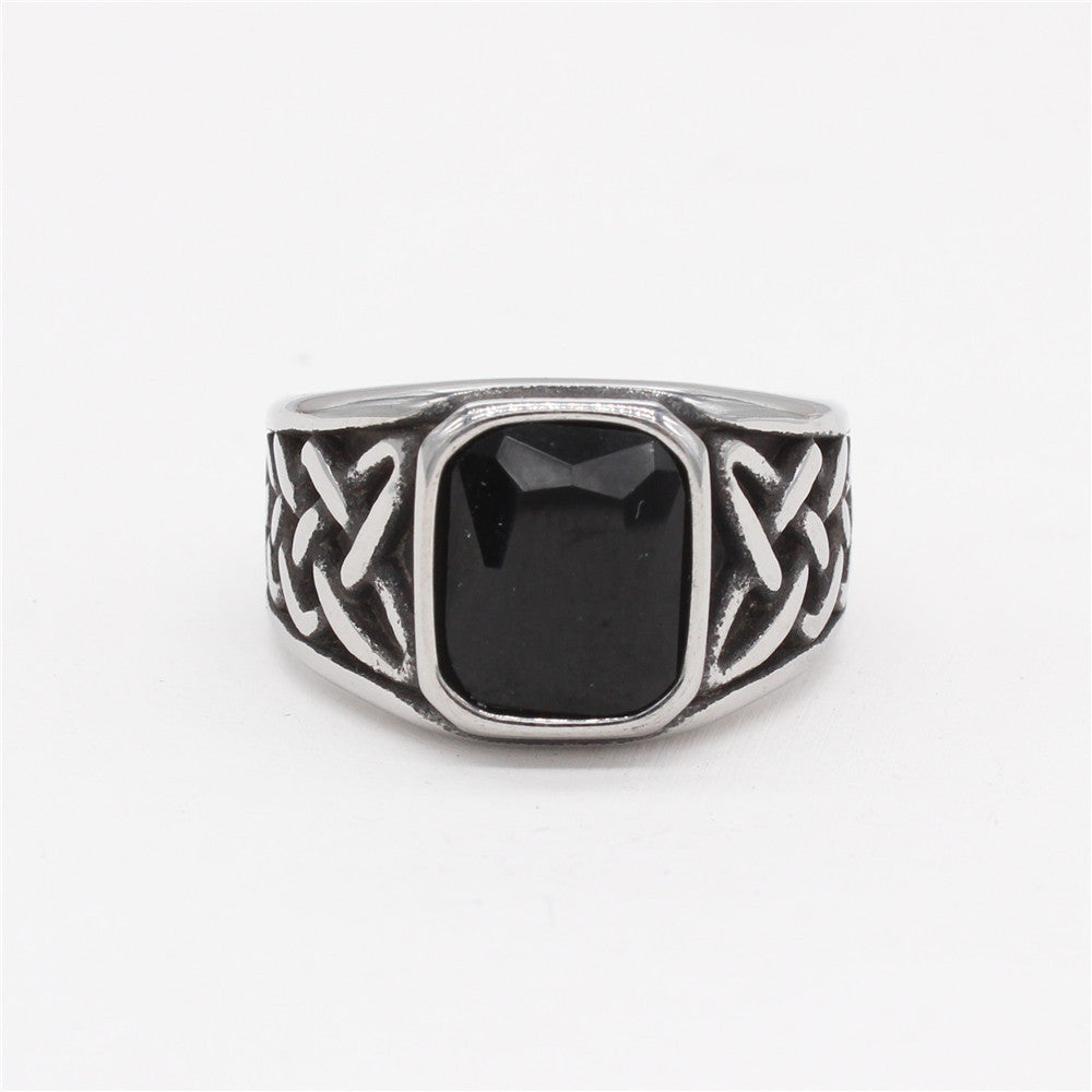 Planderful Viking Celtic Ring Titanium Steel Unisex Protection Charm Everyday Genie