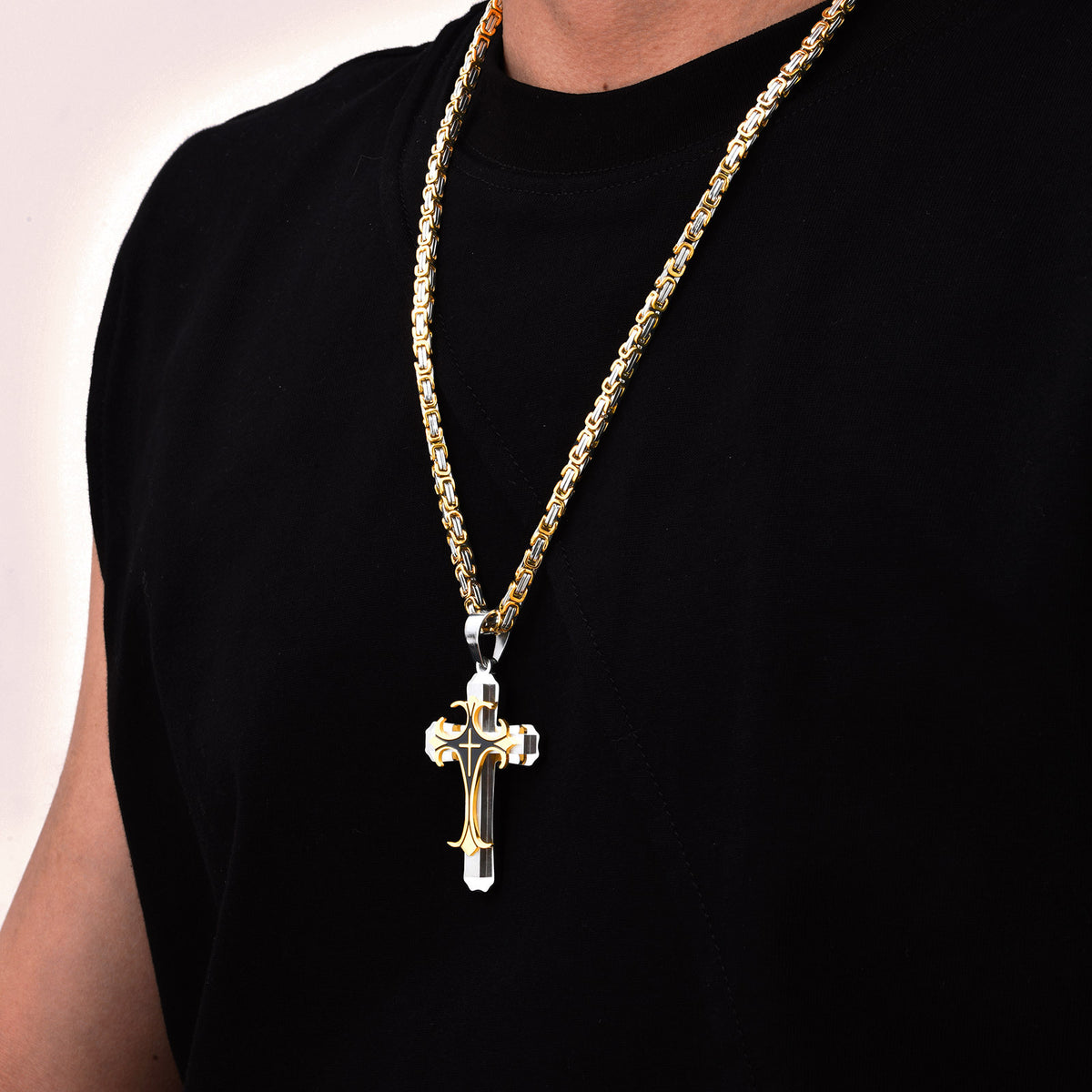 Layered Cross Jewelry — Necklaces & Bracelets