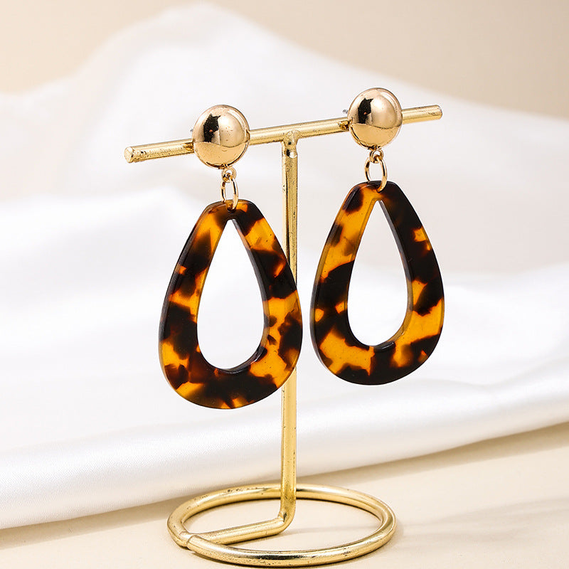 Luxurious Acrylic Geometric Earrings - Vienna Verve Collection
