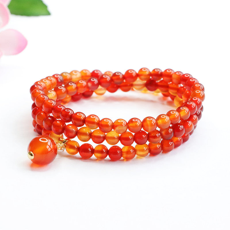 Fortune's Favor Agate and Sterling Silver Bracelet