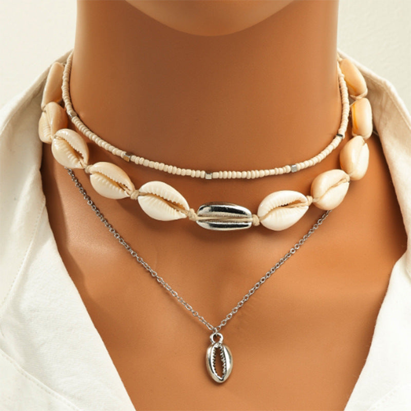 Shell Bead Necklace Set - Vienna Verve Collection