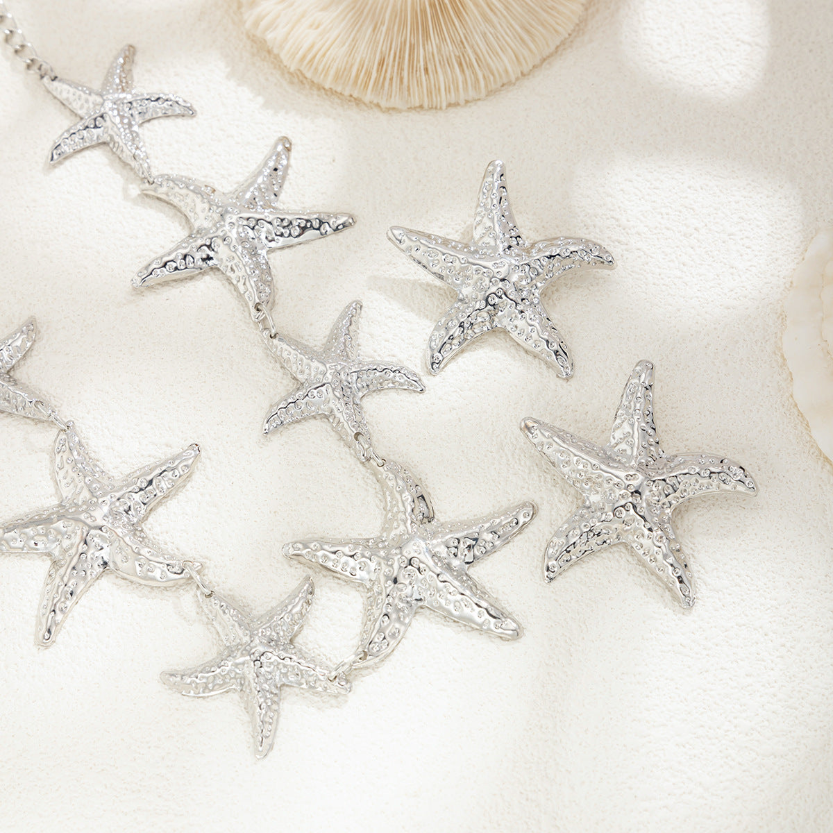 Planderful Vienna Verve Necklace Set – Unique Geometric Starfish Design