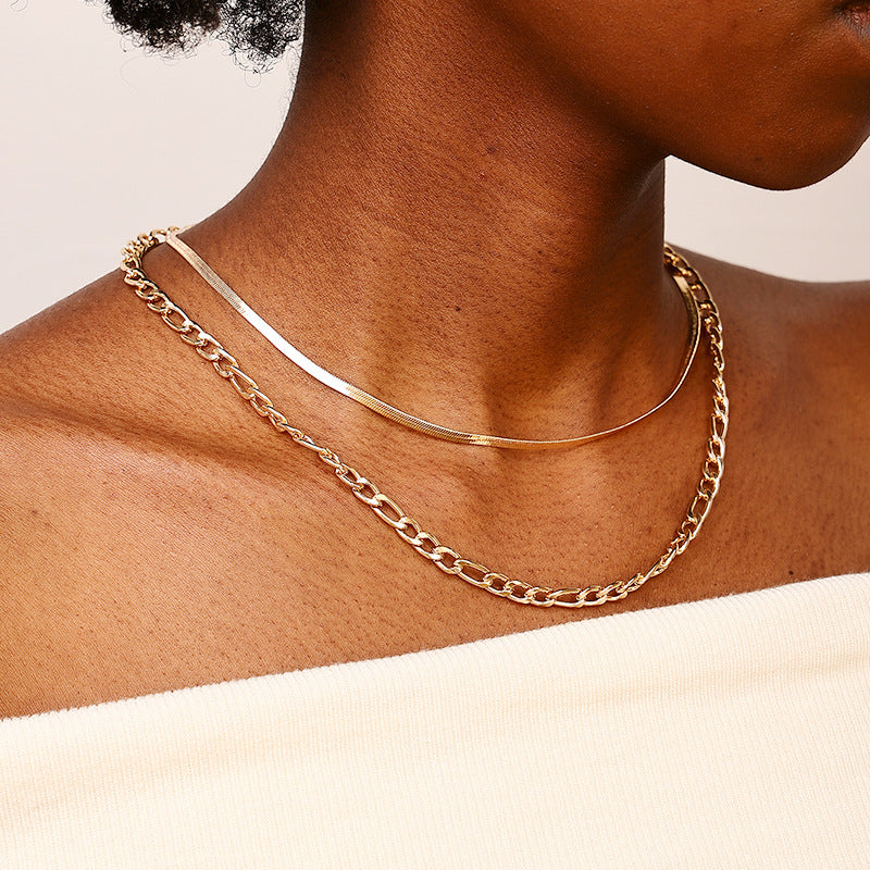 French-inspired Minimalist Neck Chain by Planderful: Vienna Verve Collection