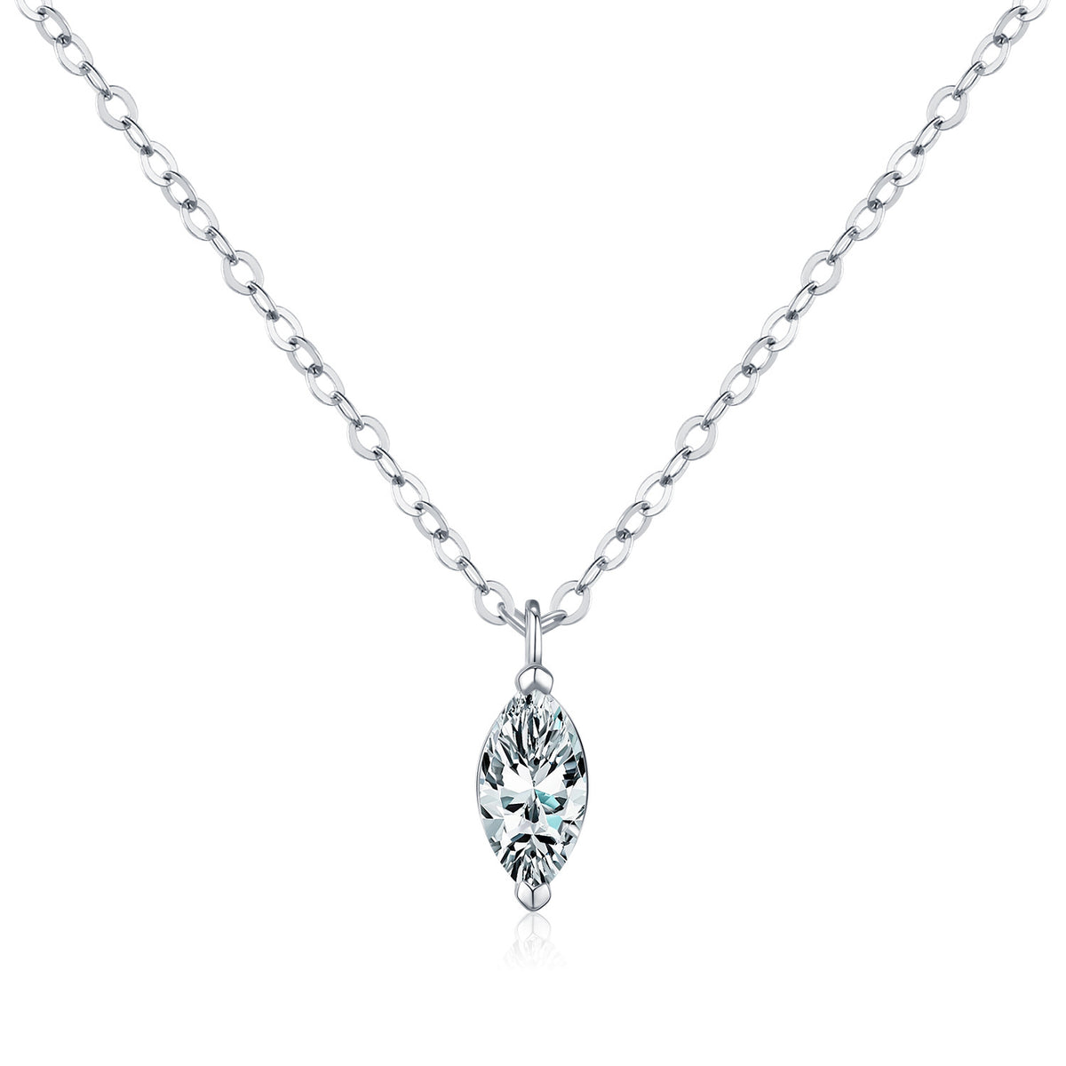 925 Sterling Silver 0.50 ct Moissanite Necklace
