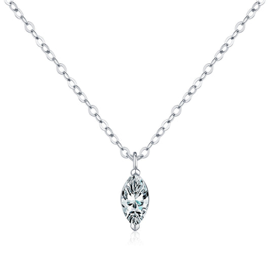 925 Sterling Silver 0.50 ct Moissanite Necklace