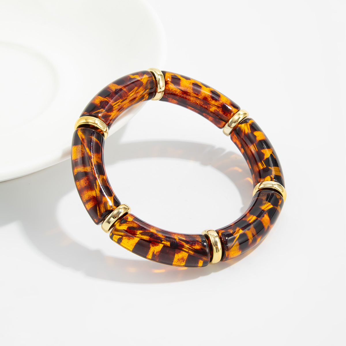 Planderful Leopard Print Elastic Bracelet Women Chic Statement Jewelry Vienna Verve