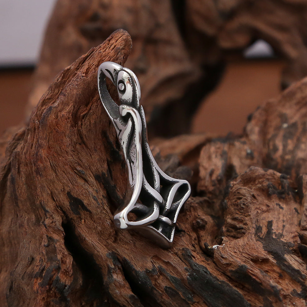 New Stainless Steel Hammer Pendant Viking Necklace Wholesale