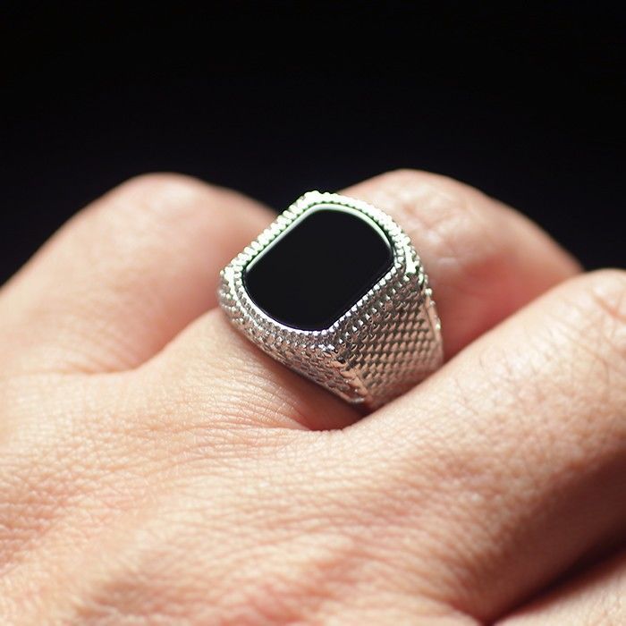 Titanium Steel Ring Unisex Protection Motif For Men And Women By Planderful Everyday Genie