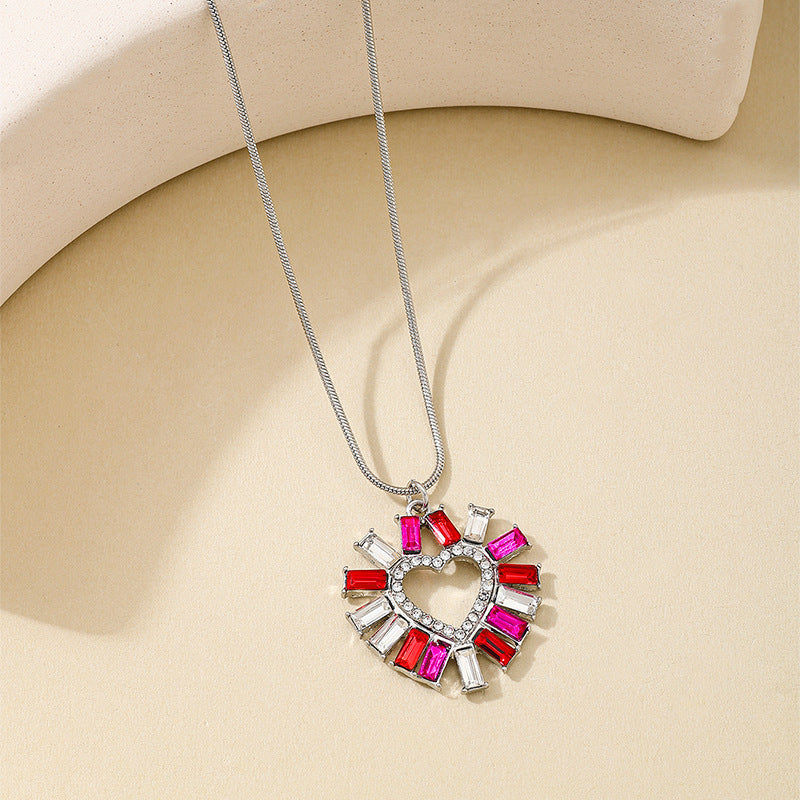 Planderful Vienna Verve Necklace – Vibrant Multicolored Glass Zircon Design