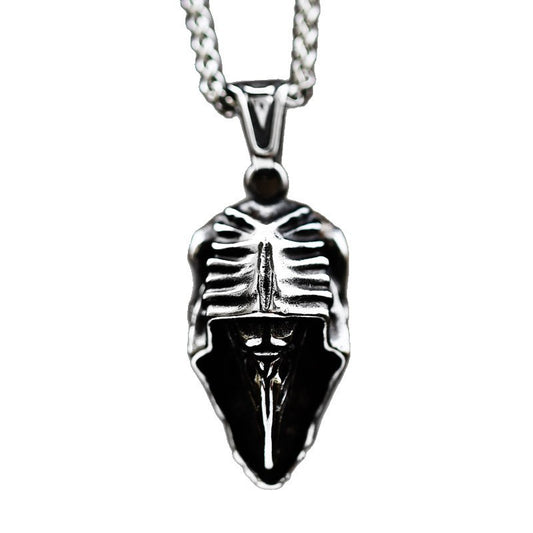 Stainless Steel Bird's Beak Doctor Pendant – Men's Titanium Steel Pendant Necklace