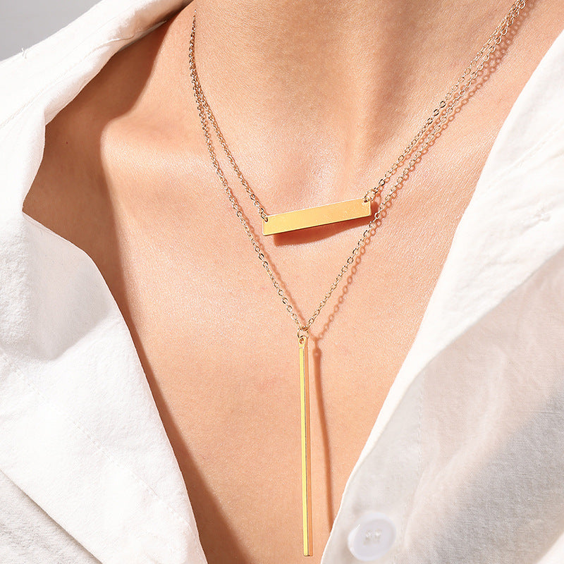 Layered Double Necklace Set - Vienna Verve Collection