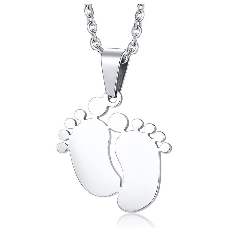 Foot And Stainless Steel Necklace Unisex