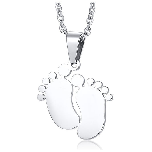 Foot And Stainless Steel Necklace Unisex