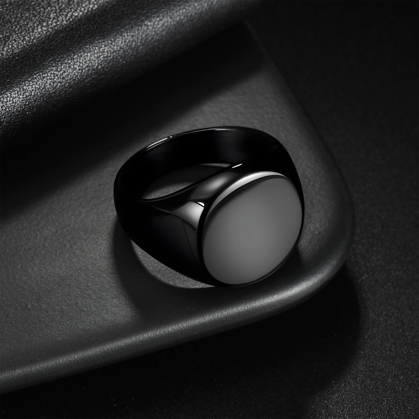 Planderful Premium Titanium Steel Ring For Men And Women Unisex Round Seal Design Everyday Genie