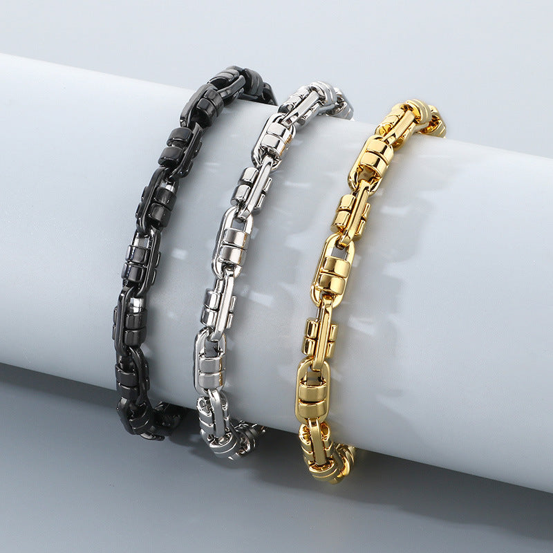 Planderful Personalized Hip Hop Transfer Bracelet For Men