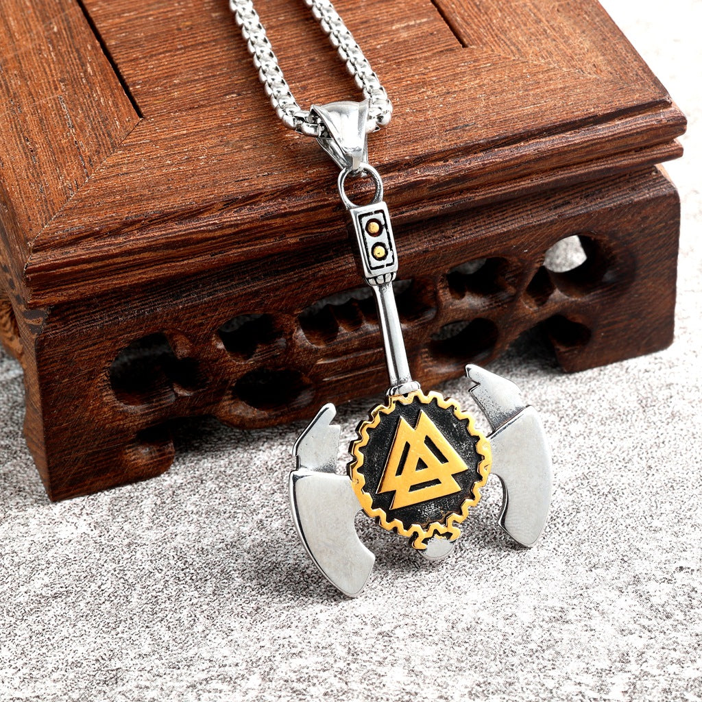 Viking Ebay Stainless Steel Pendant Necklace