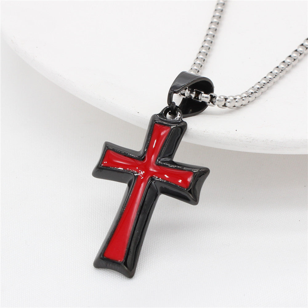 Planderful Titanium Steel Cross Pendant Personalized Unisex Jewelry For Men And Women Everyday Genie