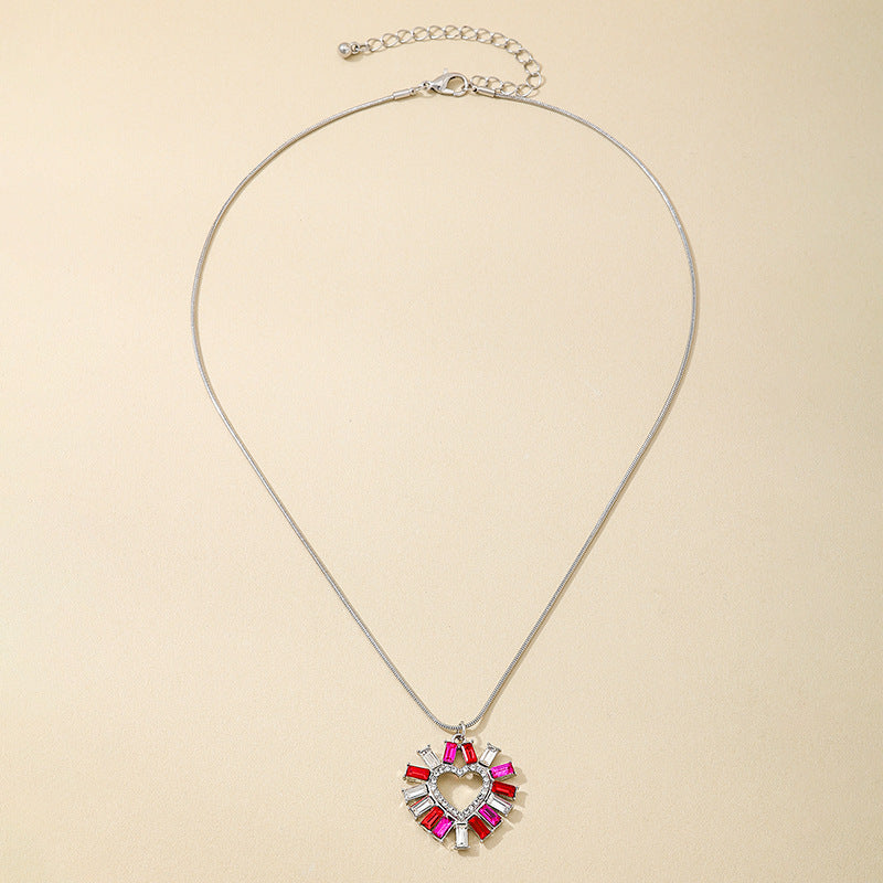 Planderful Vienna Verve Necklace – Vibrant Multicolored Glass Zircon Design