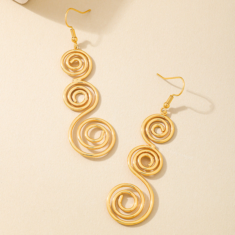 Planderful Vienna Verve Earrings – Elegant Metal Tassel Design