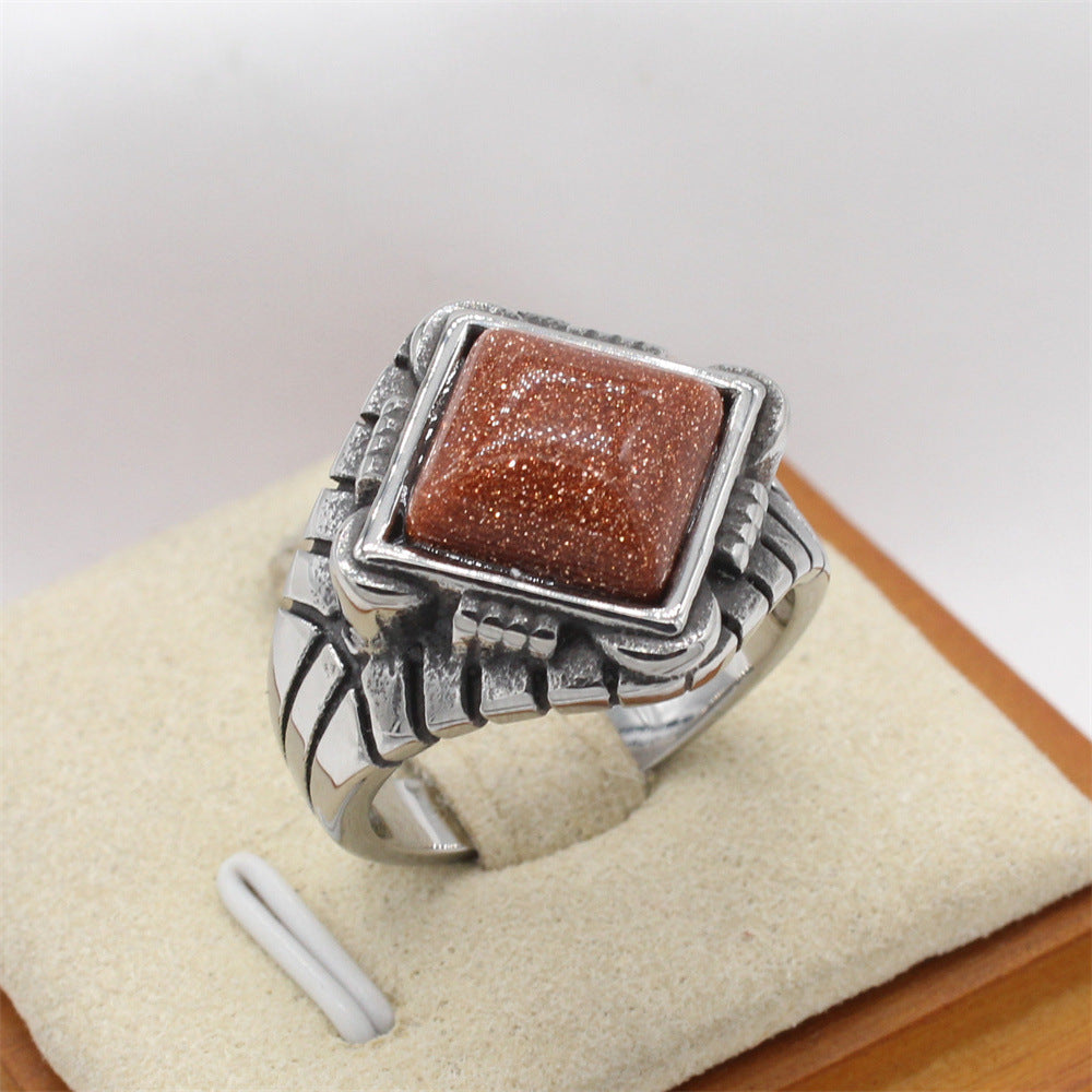 Planderful Stainless Steel Ring For Men Unisex Everyday Genie Collection Durable Statement Jewelry