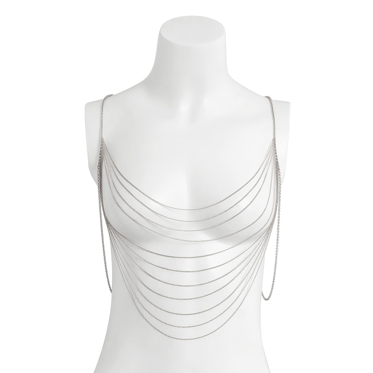 European and American Multi-Layer Snake Bone Chain Necklace