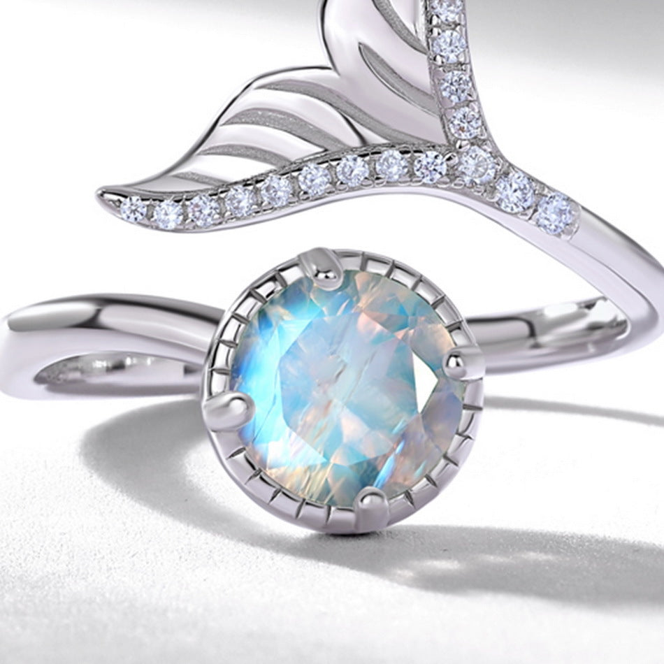 Planderful Everyday Genie Fishtail Silver Ring – Elegant Light Luxury Design