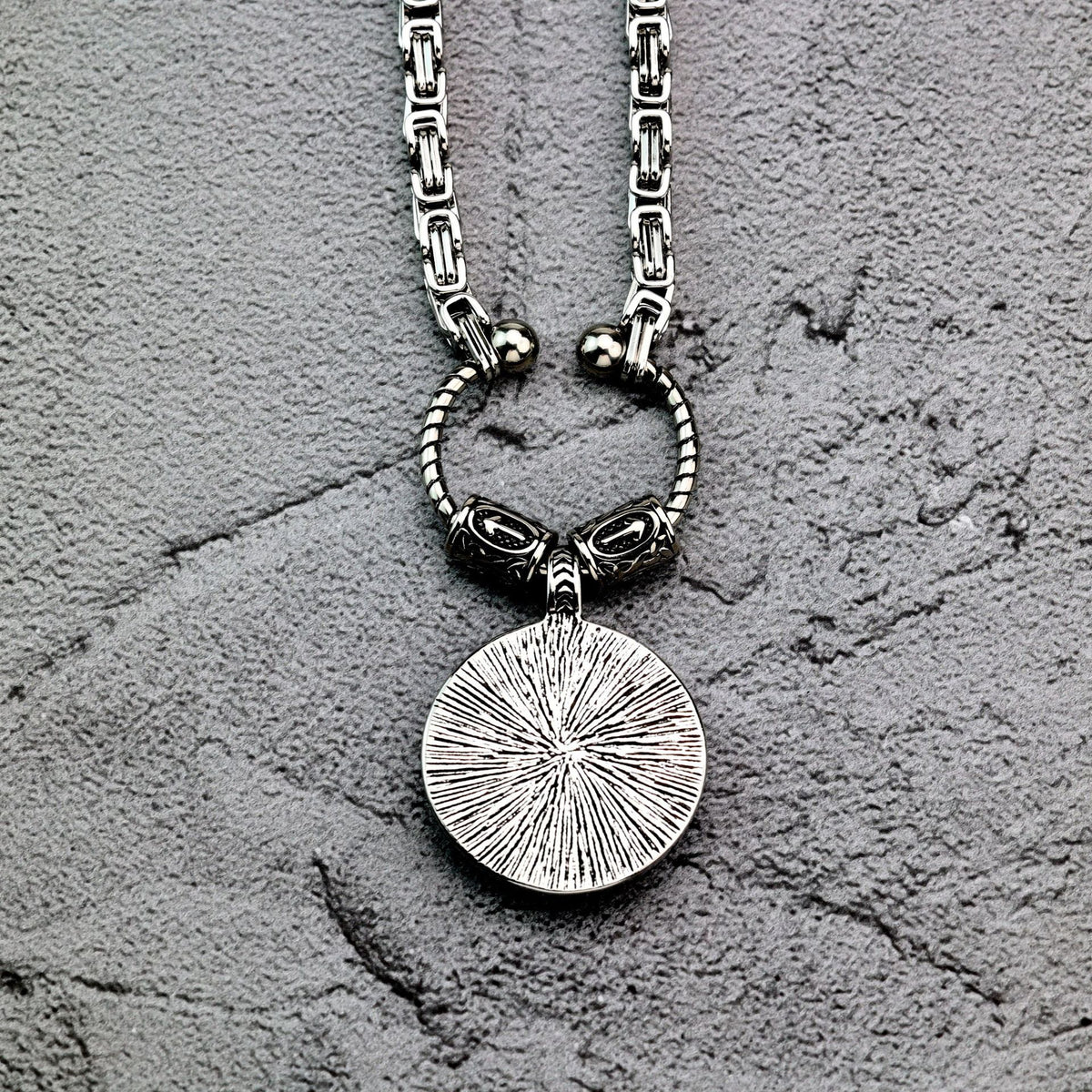 Mask Emperor Stainless Steel Pendant Necklace